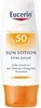 A product shot of Eucerin Sun Lotion SPF 50. Podgląd zdjęcia produktu