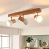 Lindby Deckenleuchte Thorin, 47 cm, 3-flg., weiß, Holz, E14 Produktbild-Vorschau 8