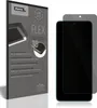 A product packaging for a screen protector is shown next to a smartphone with the screen protector applied. Produktbild-Vorschau
