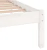 vidaXL Massivholzbett Weiß 180x200 cm Produktbild-Vorschau 6