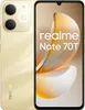 A product shot of a gold Realme Note 70T smartphone, displayed from the back and front. Náhľad obrázku produktu