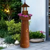 Metall Leuchtturm in Rost Optik mit Pflanzschale und Produktbild-Vorschau 6
