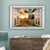MuchoWow® - Leinwandbilder - Aussicht - Kuh - Wiese - Natur Produktbild-Vorschau 4