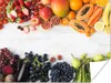 MuchoWow® Poster Obst - Regenbogen - Erdbeere - Weintrauben Produktbild-Vorschau 1