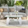 CLIPOP Couchtisch, Glas Wohnzimmertisch, 100x60x45cm Produktbild-Vorschau 2
