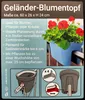 Pflanztopf Geländer Anthrazit Balkon Blumenkasten Produktbild-Vorschau 6