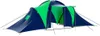 Tente de camping 9 personnes Bleu et Vert Voir les images du produit 1