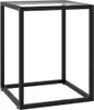 The Living Store Couchtisch Schwarz mit Hartglas 40x40x50 Produktbild-Vorschau 1