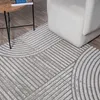 Teppich grau mit 3D-Linienmuster weich & elegant Größe - Produktbild-Vorschau 3