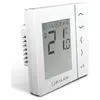 A white digital thermostat with a gray screen displaying temperature and icons. Náhled obrázku produktu