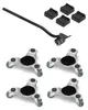 VEVOR set di 4 ruote per mobili 158x158x65mm capacità di Anteprima dell’immagine prodotto 2