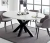 Esstisch schwarz weiss matt 110x78 cm Big System Rund Stern Produktbild-Vorschau 2