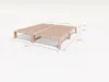 Gigapur G56 Massivholz-Bett 190x200 cm – Kiefer Natur Produktbild-Vorschau 6