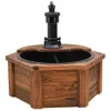 vidaXL Fontana da giardino con pompa 57x57x53 cm in legno Anteprima dell’immagine prodotto 4
