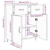 vidaXL Sideboard Räuchereiche 69,5x34x90 cm Holzwerkstoff - Produktbild-Vorschau 9