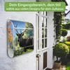 banjado Design Briefkasten Stahl weiß mit Zeitungsfach Produktbild-Vorschau 3