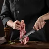 Wakoli Damast Ausbeinmesser I 16cm Klinge I Olivenholzgriff Produktbild-Vorschau 3