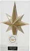 Christbaumspitze Glitzerstern Hellgold 26cm - Produktbild-Vorschau 2