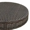 vidaXL Zahradní stůl hnědý 75,5x106 cm Poly ratan Náhled obrázku produktu 3