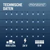 MONZANA® 600 LED Lichterkette 60m mit Fernbedienung Produktbild-Vorschau 3