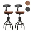 lot de 2 tabourets de bar HWC-N22, chaise de bar, hauteur Voir les images du produit 8
