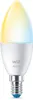 Witte LED-kaars, model C37, fitting E14, LED-lamp Productafbeelding-voorbeeld 1