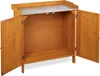 Tavolo da giardinaggio Relaxdays con mobile base, in legno, Anteprima dell’immagine prodotto 5