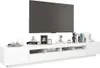 vidaXL TV skříňka s LED světly bílá 260x35x40cm Náhled obrázku produktu 3