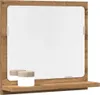 ZMH Miroir de salle de bain avec tablette Chêne Artisan Voir les images du produit 1