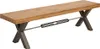 Massive Sitzbank THOR 180cm Wild Eiche geölt im Industrial Produktbild-Vorschau 10