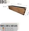 HolzGarden Dřevěný květináč z masivu impregnovaný včetně Náhled obrázku produktu 3