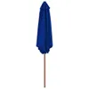 vidaXL Parasol z drewnianym drążkiem 270 cm niebieski Podgląd zdjęcia produktu 2