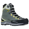 Bergschuh für Damen "Trango Tech Leather Woman Gtx" von La Sportiva in Grau mit gelben Akzenten und Schnürung. Produktbild-Vorschau
