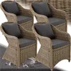tectake® 4er Set Aluminium Rattansessel wetterfest und Produktbild-Vorschau 11