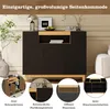 Buffet Merax avec 3 portes et 1 compartiment ouvert, Voir les images du produit 7