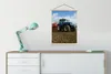 MuchoWow® Textilposter Traktor - Blau - Landleben - Wolken Produktbild-Vorschau 3