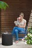 Zahradní stolek úložný COOL STOOL Ø 44 cm antracitový Náhled obrázku produktu 13