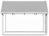 vidaXL Vonkajšia búda pre psov so strechou 200x100x150 cm Náhľad obrázku produktu 6