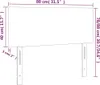 vidaXL Tête de lit Crème 80x5x78/88 cm Tissu - Tête & Pieds Voir les images du produit 9