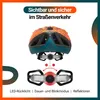 Helm Ked Street Junior, kinderhelm, arcadegroen-oranje, Productafbeelding-voorbeeld 6