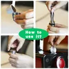 A collage of four images showing how to use a reusable coffee capsule. Náhled obrázku produktu