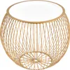 riess-ambiente Runder Couchtisch STORAGE 40cm gold weiß Produktbild-Vorschau 8