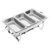 9L Chafing Dish Buffet set Speisewärmer Wärmebehälter mit 3 Produktbild-Vorschau 5