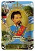 Blechschild Portrait 12x18cm Ludwig II König Bayern King Produktbild-Vorschau 1
