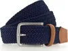 Vanzetti cintura Woven Belt W115 Navy blu scuro Anteprima dell’immagine prodotto 1