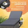CASARIA Sonnenliege Polyrattan mit Klapptisch Produktbild-Vorschau 6