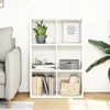 vidaXL Bibliothèque de séparation blanc 69,5x29x103,5 cm Voir les images du produit 3