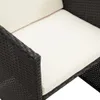 vidaXL Chaises de jardin 4 pcs. Poly rotin noir Voir les images du produit 9