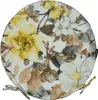 A round cushion with a floral pattern. Podgląd zdjęcia produktu