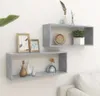 vidaXL Mensole a cubo 2 pz. Grigio cemento 60x15x23 cm Anteprima dell’immagine prodotto 15